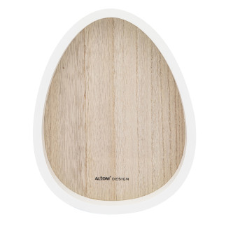 Patera dekoracyjna drewniana jajko 18,5x23,5 cm EAN: 5904252390528