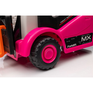 Wózek widłowy na akumulator xmx638 różowy