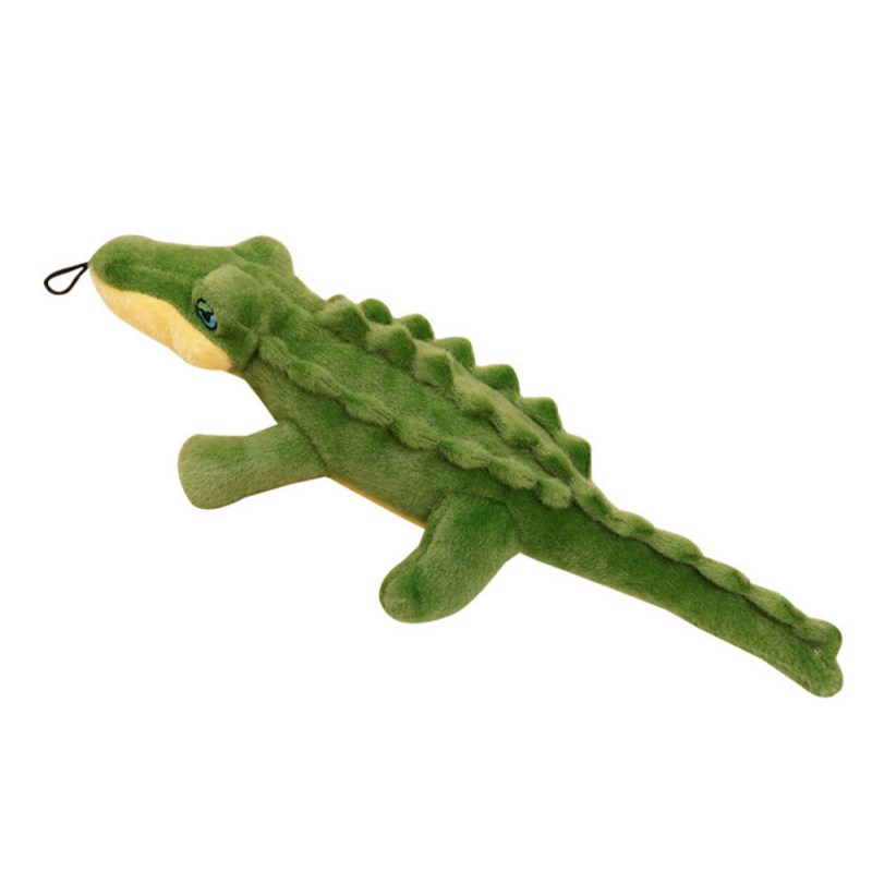 Pluszowy krokodyl z piszczałką 30cm kolorowa maskotka - EAN: 5905679079393