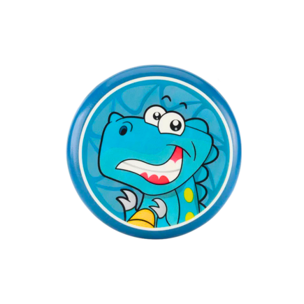Dysk latający frisbee z dinozaurem niebieski 20 cm
