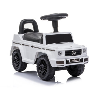 Jeździk mercedes g-class 652 biały dźwięk klaksonu silnika