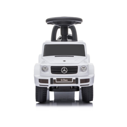 Jeździk mercedes g-class 652 biały dźwięk klaksonu silnika