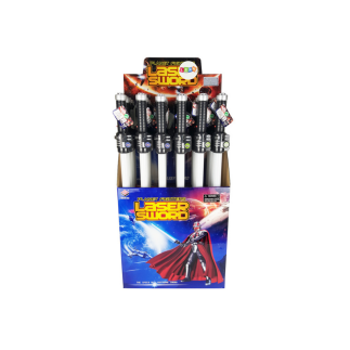 Kosmiczny miecz świetlny dźwięk bitwy zielony niebieski 67cm