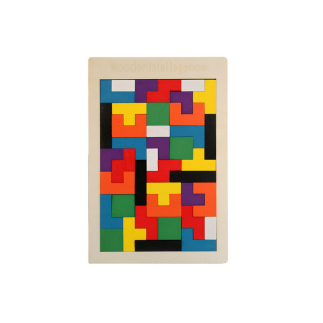 Drewniane Puzzle Układanka Logicznа 40 Elementów EAN: 5905991028499
