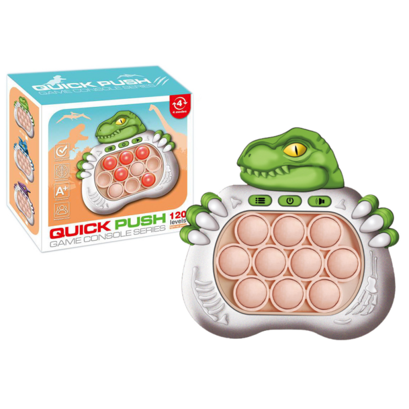 Gra sensoryczna Dinozaur Pop It z dźwiękiem i światłem, zielony EAN: 5905991013815