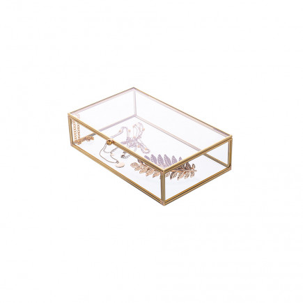 GOLDEN HONEY SZKATUŁKA SZKLANA 20X12 CM (COLOR BOX)