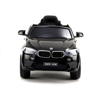 Auto na akumulator bmw x6 czarne skóra, eva