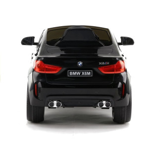 Auto na akumulator bmw x6 czarne skóra, eva