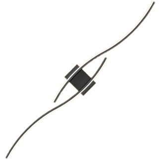 Zd149b lampa scienna kinkiet czarny 60cm  ciepły biały
