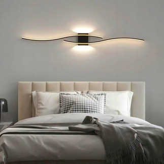 Zd149b lampa scienna kinkiet czarny 60cm  ciepły biały