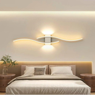 Zd150b lampa scienna kinkiet biały 60cm   ciepły biały