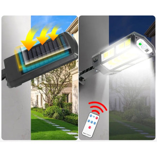 Zd96 lampa solarna led 300w czujnik       zmierzchu i ruchu
