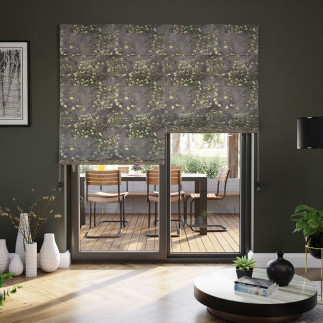 Kwitnący migdałowiec tkanina dekoracyjna velvet, 150cm, kolor 010 pastelowy fioletowy