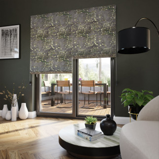 Kwitnący migdałowiec tkanina dekoracyjna velvet, 150cm, kolor 010 pastelowy fioletowy