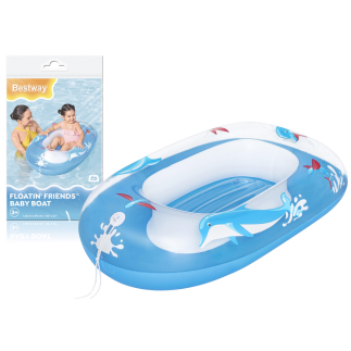 Dmuchana łódka niebieska delfin 102 x 69 cm bestway 34037