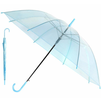 Bq13b parasol przezroczysty niebieski