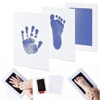 Da82a niebrudzący odcisk rączki stópki    8x12,5 blue
