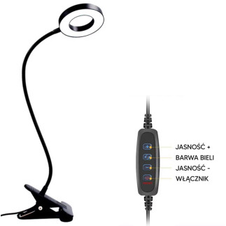 Zd67f lampa pierścieniowa do selfie       uchwyt