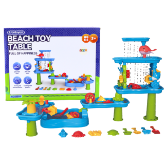 Duży interaktywny stolik park wodny do piasku foremki młynki