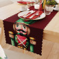 Bieżnik wodoodporny Dziadki do orzechów Nina, 38x160 cm, kolor czerwony 003 - EAN: 5906450011595