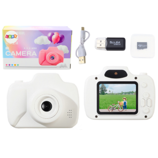 Aparat dla dzieci zdjęcia nagrywanie gry karta pamięci 64gb biały