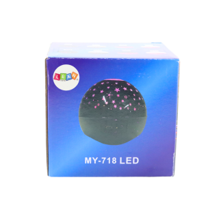 Projektor gwiazd lampka nocna głośnik 2w1 czarny