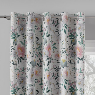 Flaura tkanina dekoracyjna velvet, 150cm, kolor 001 biały