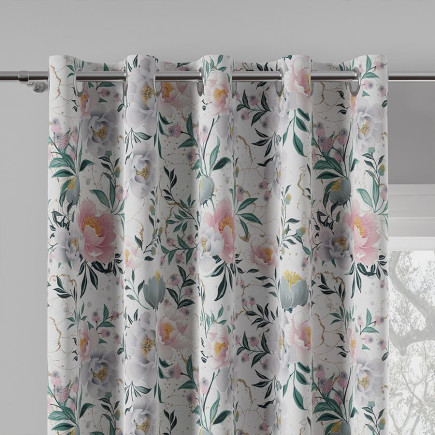 Flaura tkanina dekoracyjna velvet, 150cm, kolor 001 biały