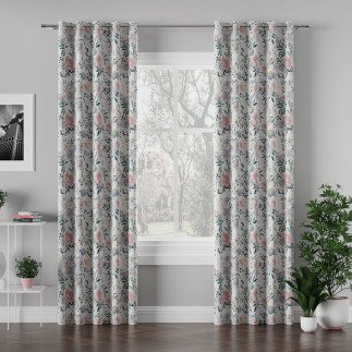 Flaura tkanina dekoracyjna velvet, 150cm, kolor 001 biały
