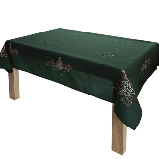 Klasyczne święta obrus, szerokość 140cm x wysokość 260cm, kolor 002 zielony
