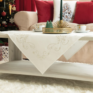 Świąteczny blask serweta 85x85cm biały EAN: 5906450004061