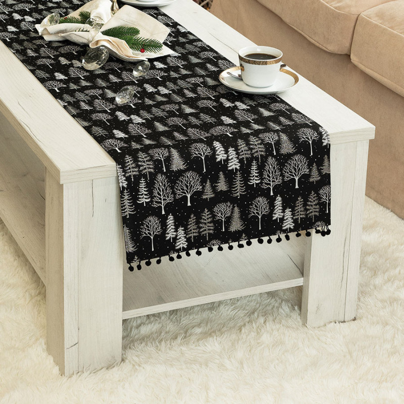 Zimowa magia bieżnik czarny 40x140 cm EAN: 5906450004238