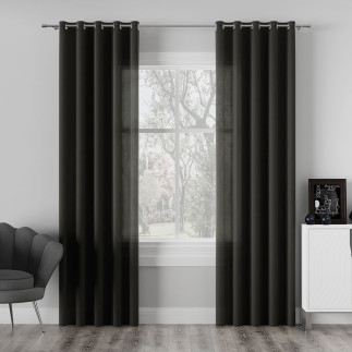 Aruba tkanina dekoracyjna wodoodporna, wysokość 300cm, kolor 111 czarny