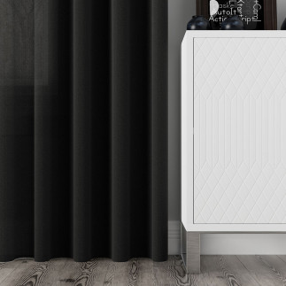 Aruba tkanina dekoracyjna wodoodporna, wysokość 300cm, kolor 111 czarny