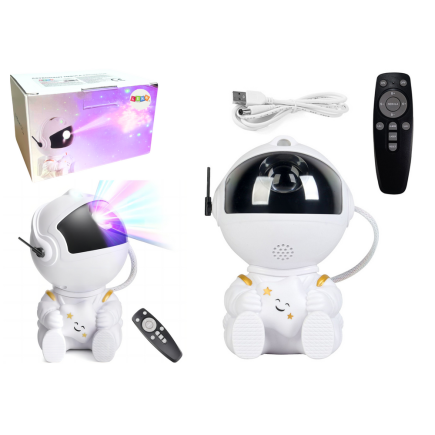 Projektor astronauta z gwiazdą led usb pilot sterujący