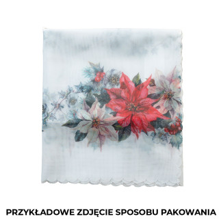 Las zimą zazdrostka woalowa, woal, szerokość 100 x wysokość 40cm,  kolor 002 zielony