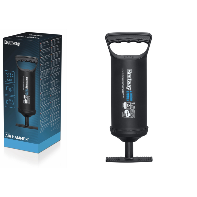 Pompka ręczna Bestway 30cm 62002 EAN: 6941607343333 - idealna do napełniania basenów i zabawek wodnych!