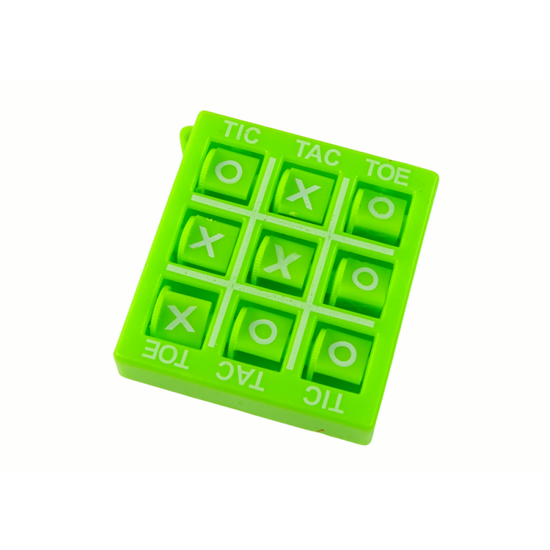 Gra kółko-krzyżyk o zielonym kolorze 4,5 cm - EAN: 5905679075470 Gra kółko-krzyżyk o zielonym kolorze 4,5 cm - EAN: 5905679075470