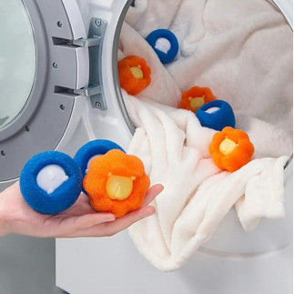 Ag895a gąbka do prania antykłaczki        orange