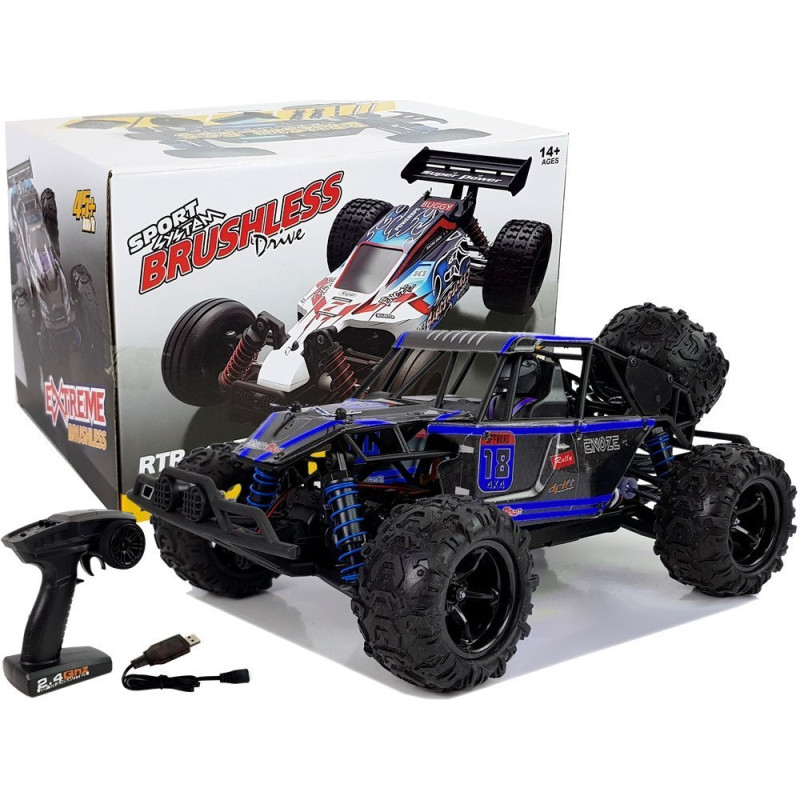 Auto terenowe buggy zdalnie sterowane 1:18 niebieskie Enoze 9303E 45 km/h, EAN: 5903802458091 Auto terenowe buggy zdalnie sterowane 1:18 niebieskie Enoze 9303E 45 km/h, EAN: 5903802458091