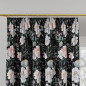 Tkanina dekoracyjna Velvet Flaura 150cm, kolor czarny 006, EAN: 5906450925717