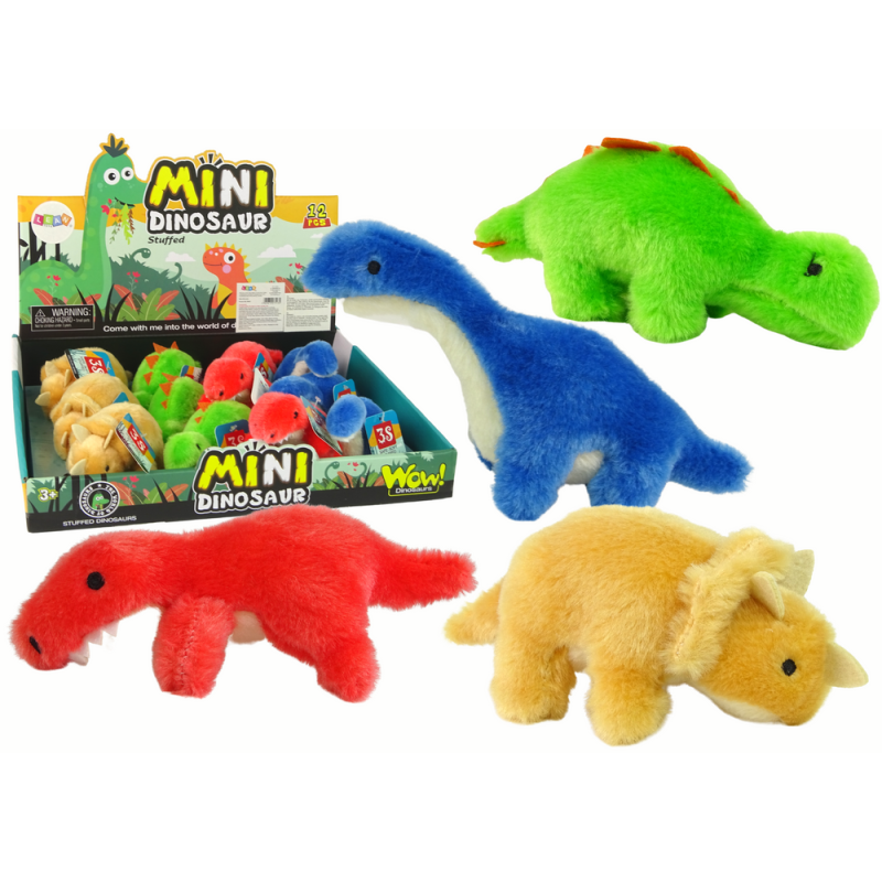 Mini pluszak dinozaur 4 gatunki - EAN: 5905679075135