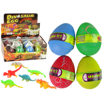 Wykluwające się Magiczne Jajko Dinozaura Rosnące 6 cm Kolorowe