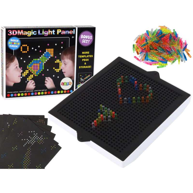 Magiczna Tablica Układanka 3D - Podświetlana, 276 Elementów - EAN: 5905991002697