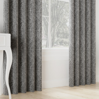 Madeline tkanina dekoracyjna, wysokość 300cm, kolor 024 ciemny szary