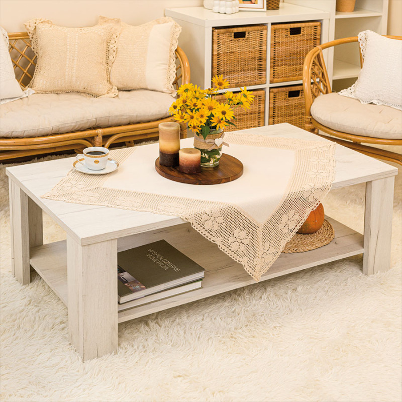 Serweta Rachela z ażurem 85x85 cm kremowa EAN: 5907693284760