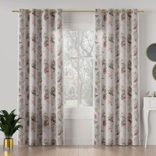 Peoni tkanina dekoracyjna velvet, 140cm, kolor 002 jasny różowy