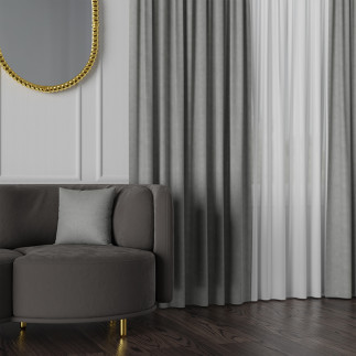 Manuel tkanina dekoracyjna, wysokość 300cm, kolor 791 jasny szary