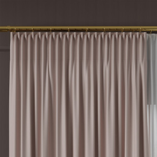 Nelia tkanina dekoracyjna typu blackout, wysokość 320cm, kolor 060 pastelowy różowy