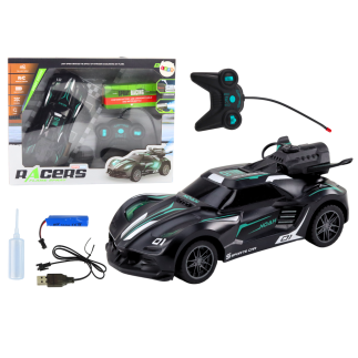 Auto sportowe r/c policja czarne zdalnie sterowane